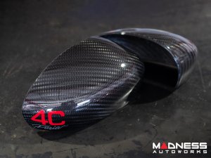 Alfa Romeo 4C Mirror Covers - Carbon Fiber - Full Replacements - 4C Furia 
